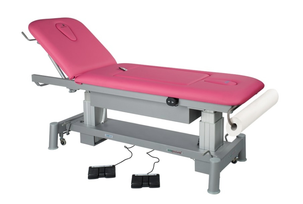 Ecopostural C6880 – Masă electrică profesională pentru persoane cu abdomen pronunțat