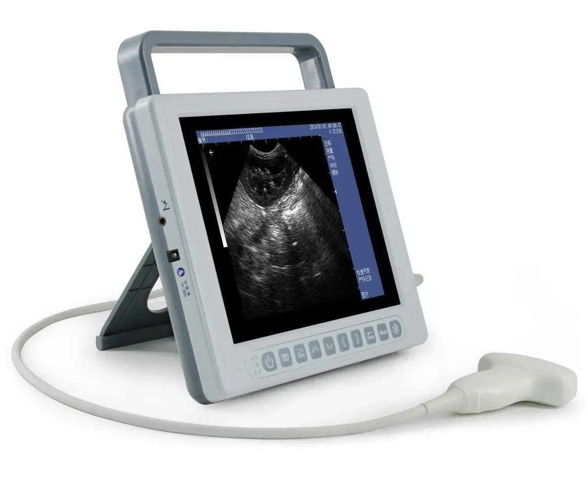 Ecograf veterinar cu ultrasunete KAIXIN K10, alb-negru